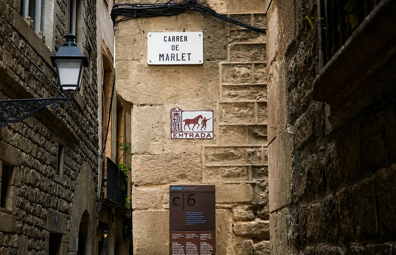 Carrer de Marlet, al cor de l'antic Call jueu de Barcelona, Barri Gòtic